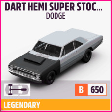 DART HEMI SUPER STOCK 1968 DODGE