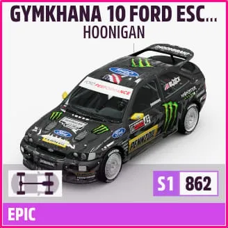 GYMKHANA 10 FORD ESCORT COSWORTH GROUP A 1991 HOONIGAN