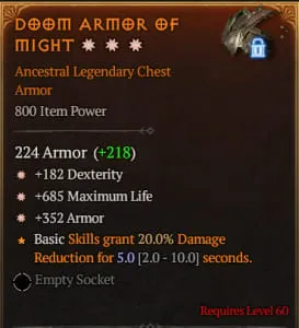 DOOM ARMOR OF MIGHT