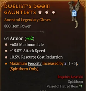 Duelist's doom gauntlets