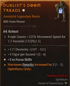 DUELIST'S DOOM TREADS