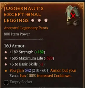 IUGGERNAUT'S EXCEPTIONAL LEGGINGS