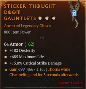 Stickert-thought doom gauntlets