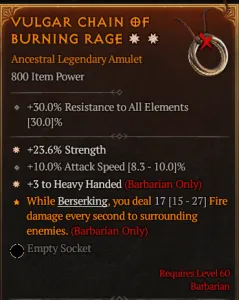 VULGAR CHAIN OF BURNING RAGE