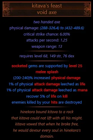 6 Link Kitava's Feast