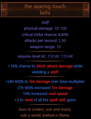 6 Link The Searing Touch