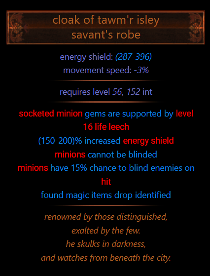Cloak of Tawm'r Isley